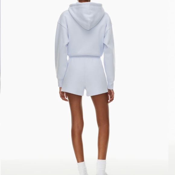 Aritzia Light Blue Cozy Fleece Perfect Hi-Rise Mini Sweatshort - Picture 3 of 6